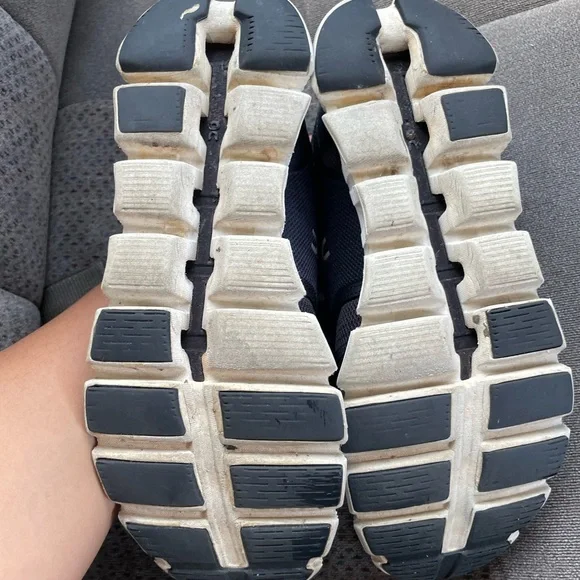 On Running Black and White Athletic Shoes - Picture 5 of 8